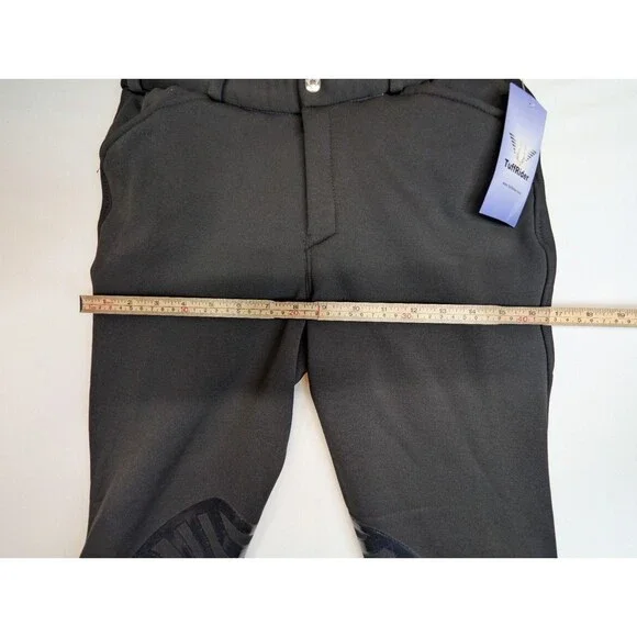 Tuff Rider Men's Patrol UnifleeceBreeches Size 28 Black Equestrian NWT